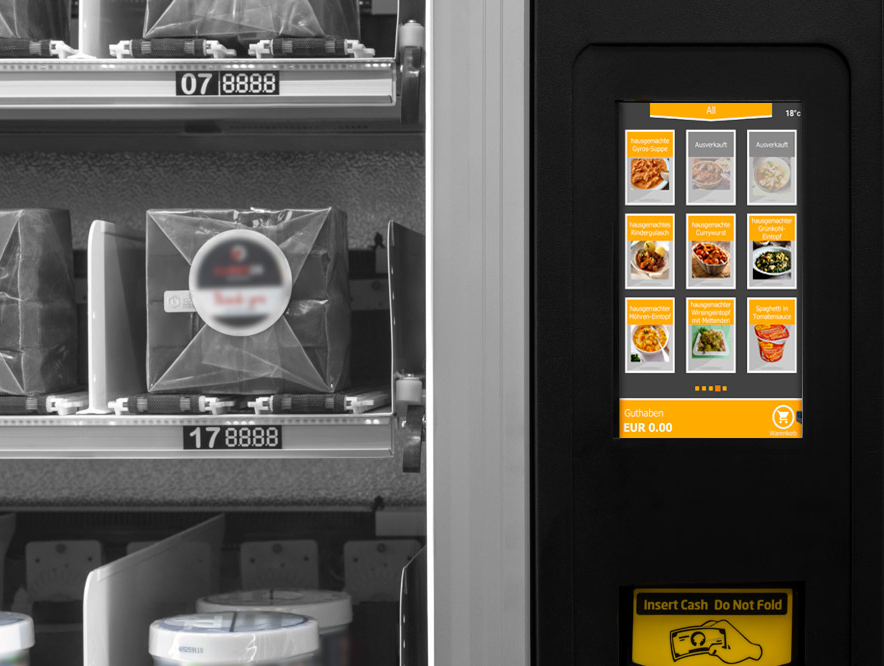 Jena Verkaufsautomat mit Produktbildern