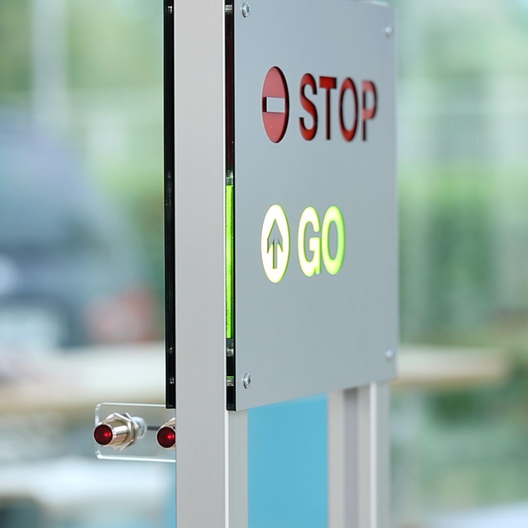 Kundenzähler Counter mit grüner „Go“ Anzeige