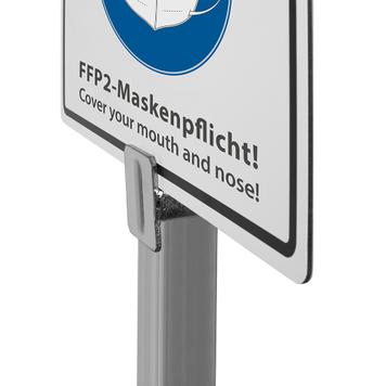Hinweisaufsteller FFP2-Maskenpflicht