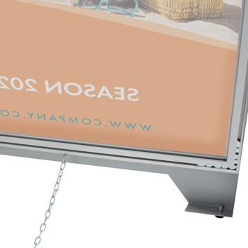 Kundenstopper „Stretchframe”, inkl. bedruckter Banner